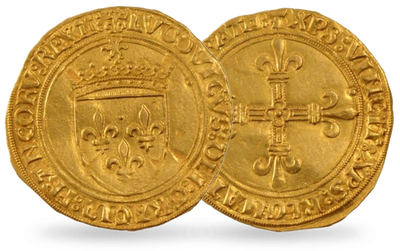 Monnaie ancienne en or « Ecu d'or au Soleil Louis XII »